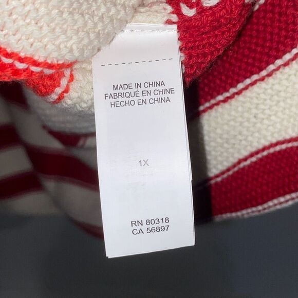 Lucky Brand Women's Multicolor Stripe Ombre Knit Sleeveless Sweater Size 1X NWT - Picture 8 of 9